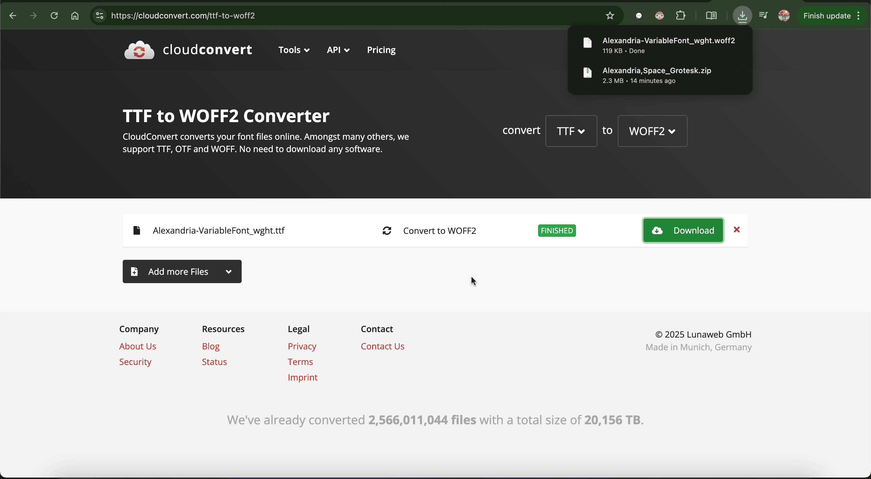 TTF to Woff2 OnlineConvertor