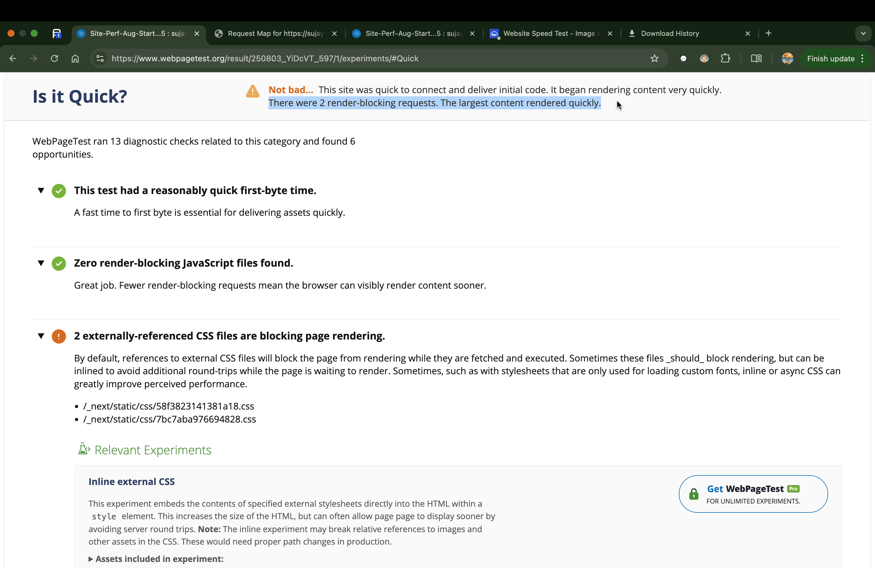 Issue 4 - webpage test report 2