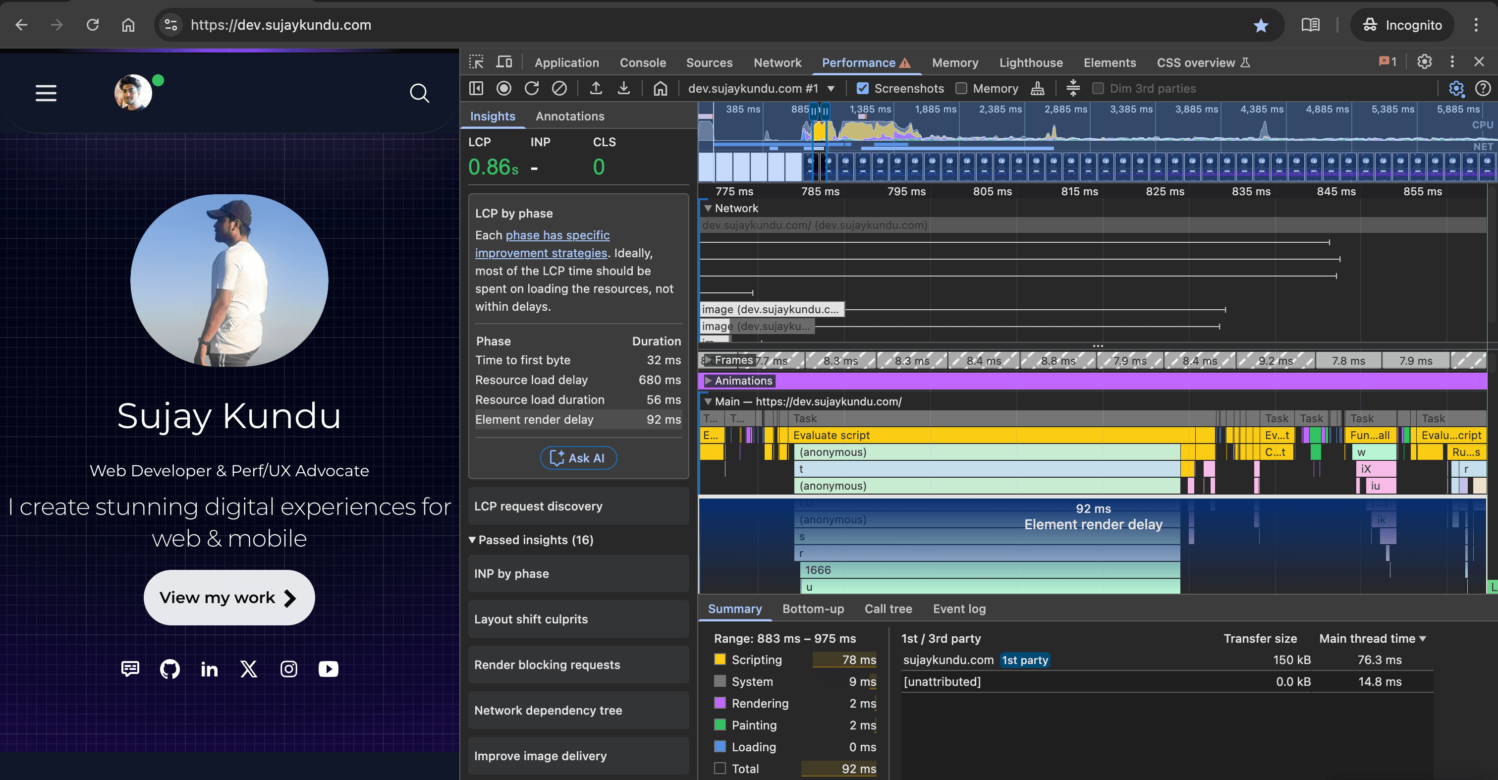 Issue 5 - Element Render Delay in dev env