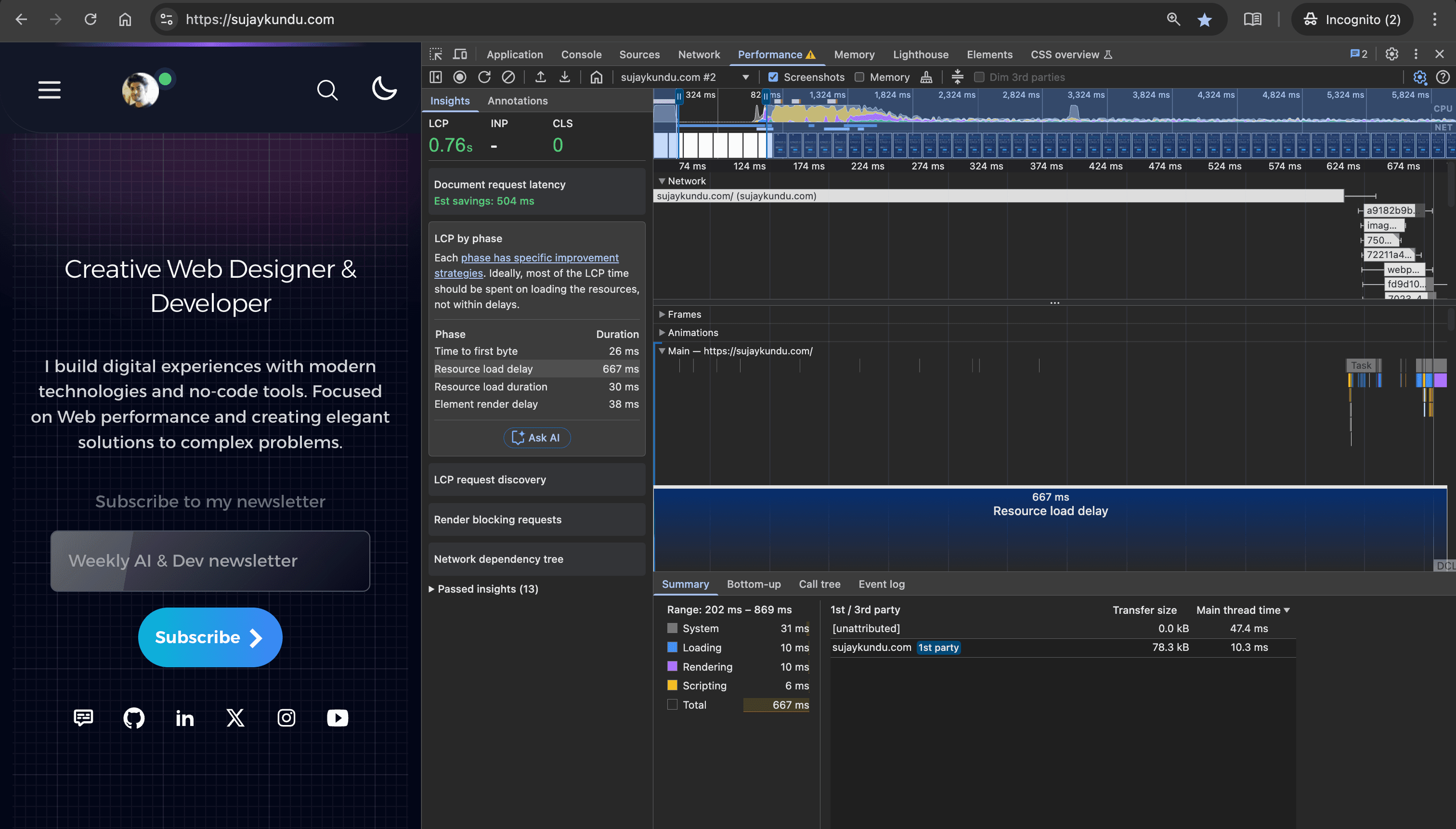 Issue 5 - Resource Load Time in Prod env