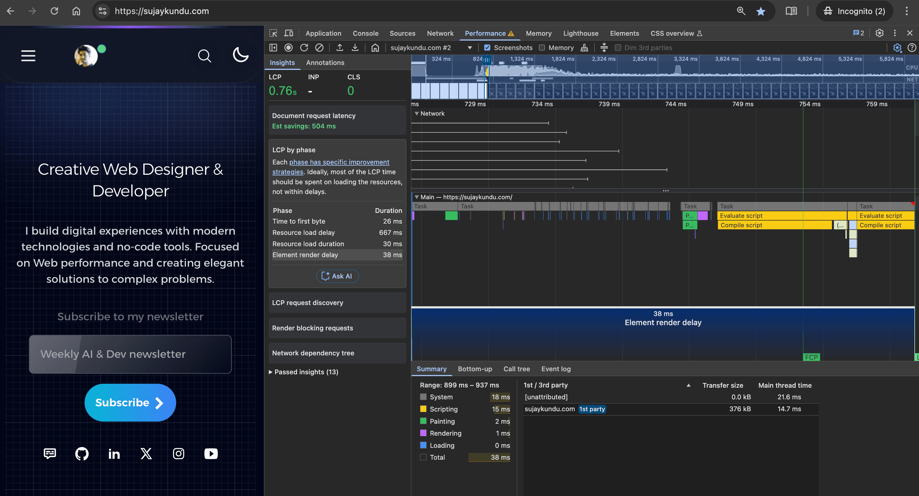Issue 5 - Element Render Delay in prod env
