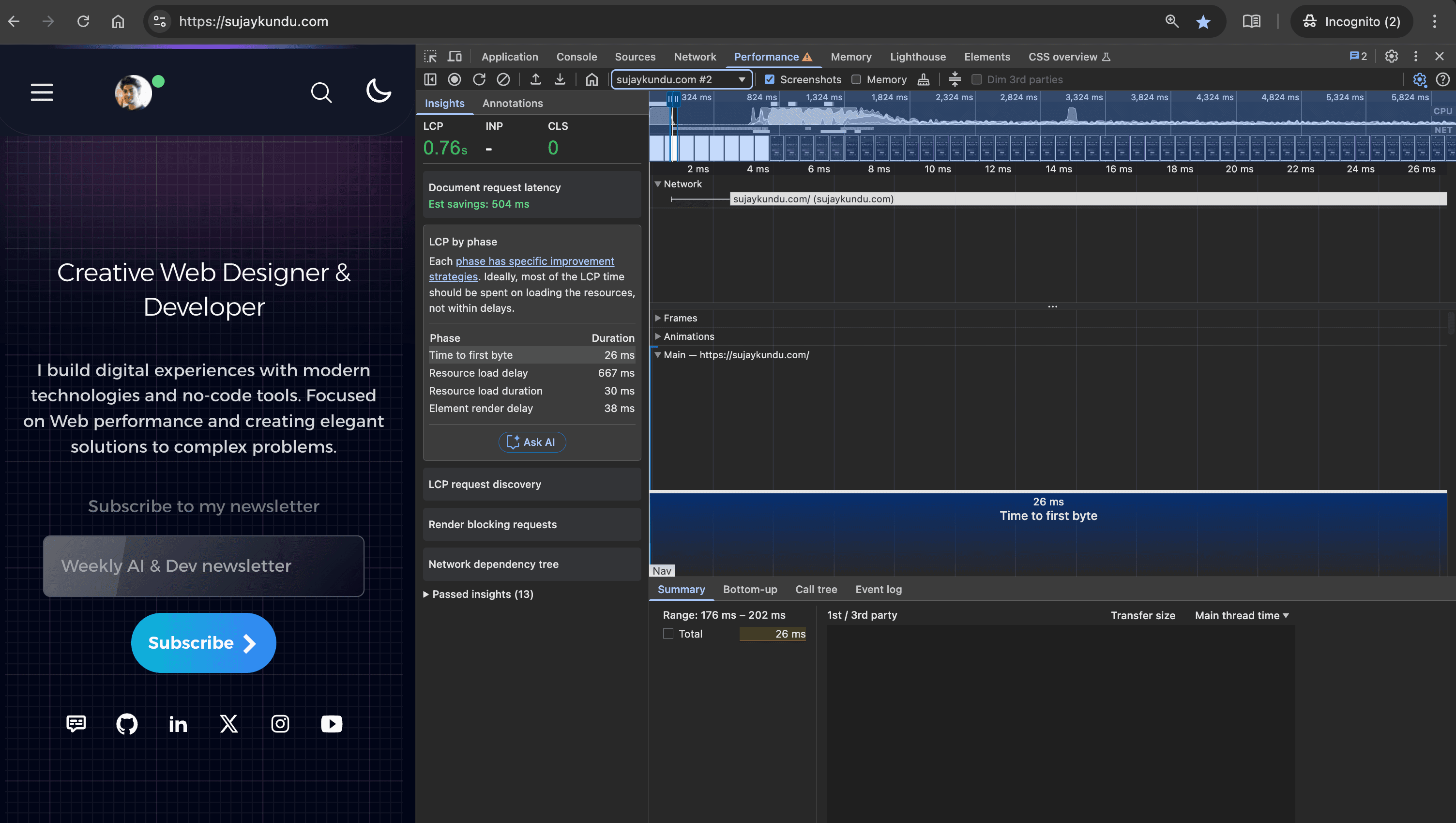 Issue 5 Time to first byte in prod env